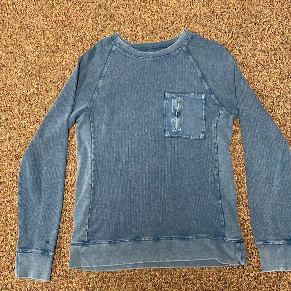 Casual Blue Pullover/Long Sleeve